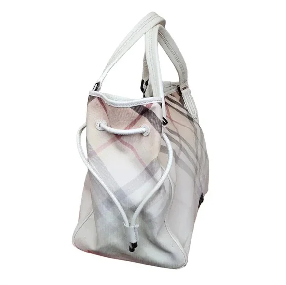 BURBERRY Nova Pop Degrade Small Bilmore Tote White - Picture 7 of 8